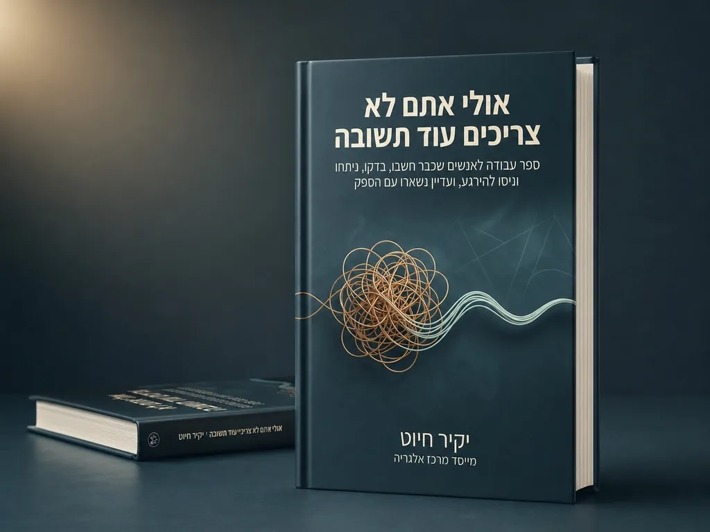 כריכת הספר אולי אתם לא צריכים עוד תשובה מאת יקיר חיוט