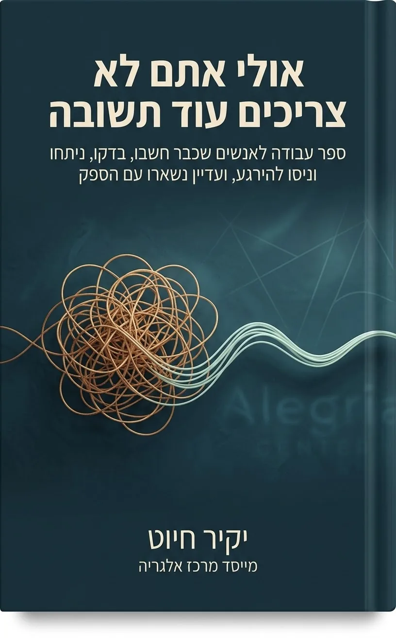 כריכת הספר אולי אתם לא צריכים עוד תשובה מאת יקיר חיוט